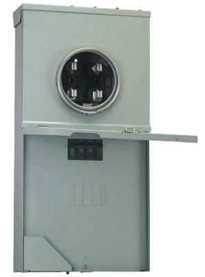 200 Amp 4-Space 8-Circuit Meter Socket Load Center
