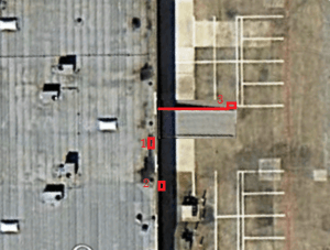 Proposed EVSE site, from the air