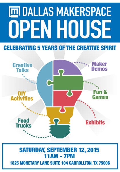 Dallas Makerspace Open House 2015